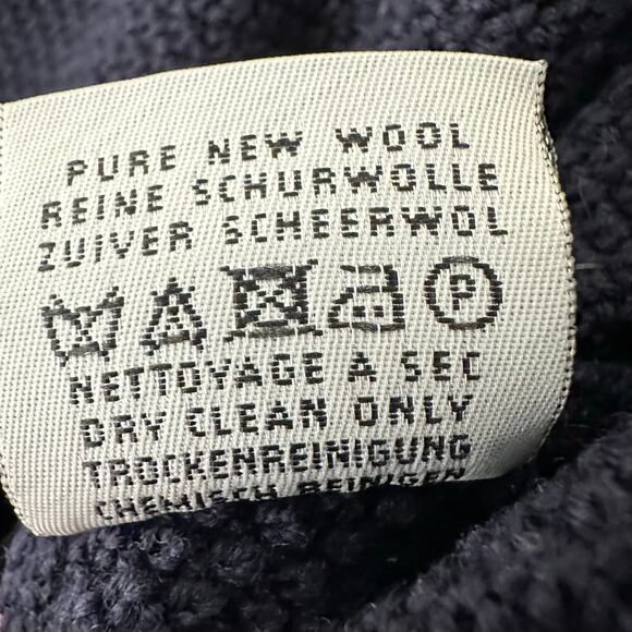 Saint James 100% Wool Long Cardigan Navy 10 - Picture 10 of 10